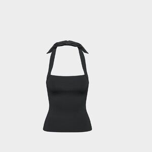 Aritzia Black Halter Tank Top